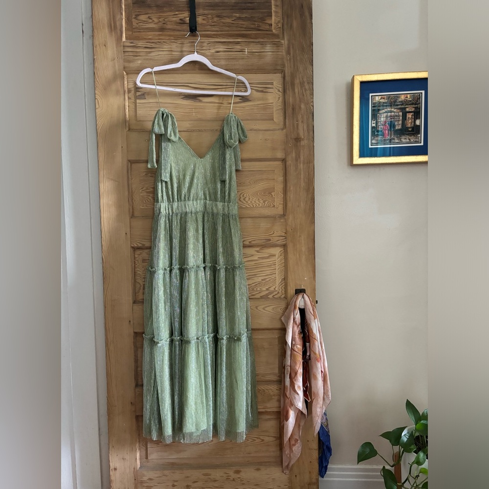 Delilah Maxi Dress - green shimmer